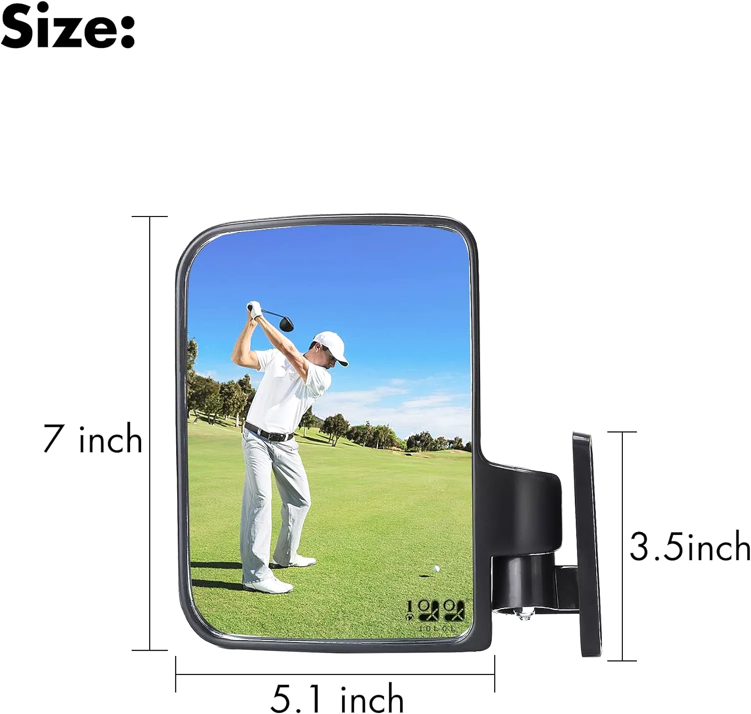 10L0L Golf Cart Side Mirrors Clear Vision for a Safer Golfing Experience - 10L0L