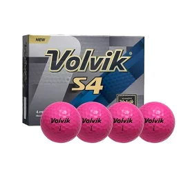 3 Dozen (36) Volvik S4 Golf Balls - Pink