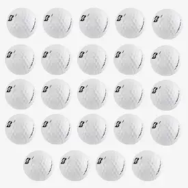 36 Bridgestone B RX White Golf Balls - Recycled 5A/4A