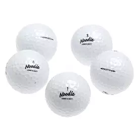 36 Noodle Mix White Golf Balls - Recycled 5A/4A