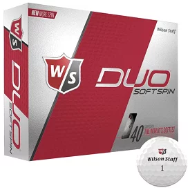 48 Wilson Duo Soft Spin White Golf Balls