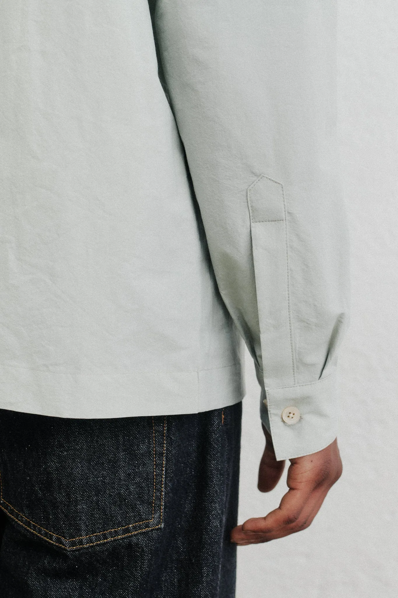 A Kind of Guise Chao Fisherman's Shirt Pale Sage