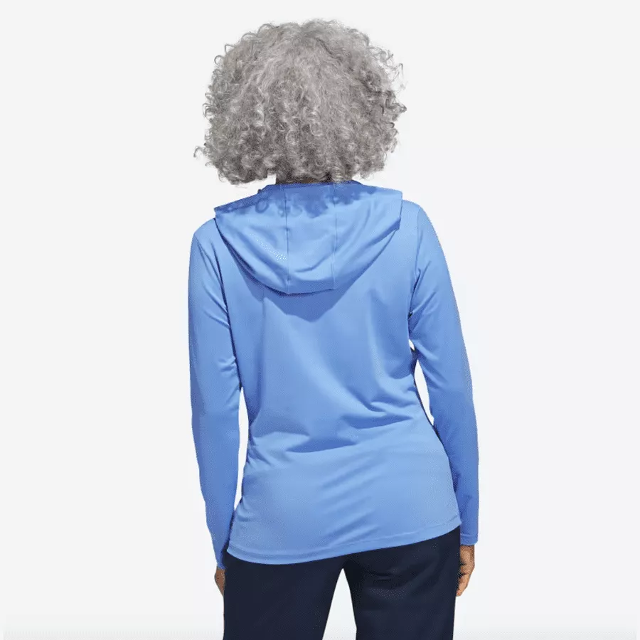 Adidas Ladies Performance Golf Hoodie - Blue