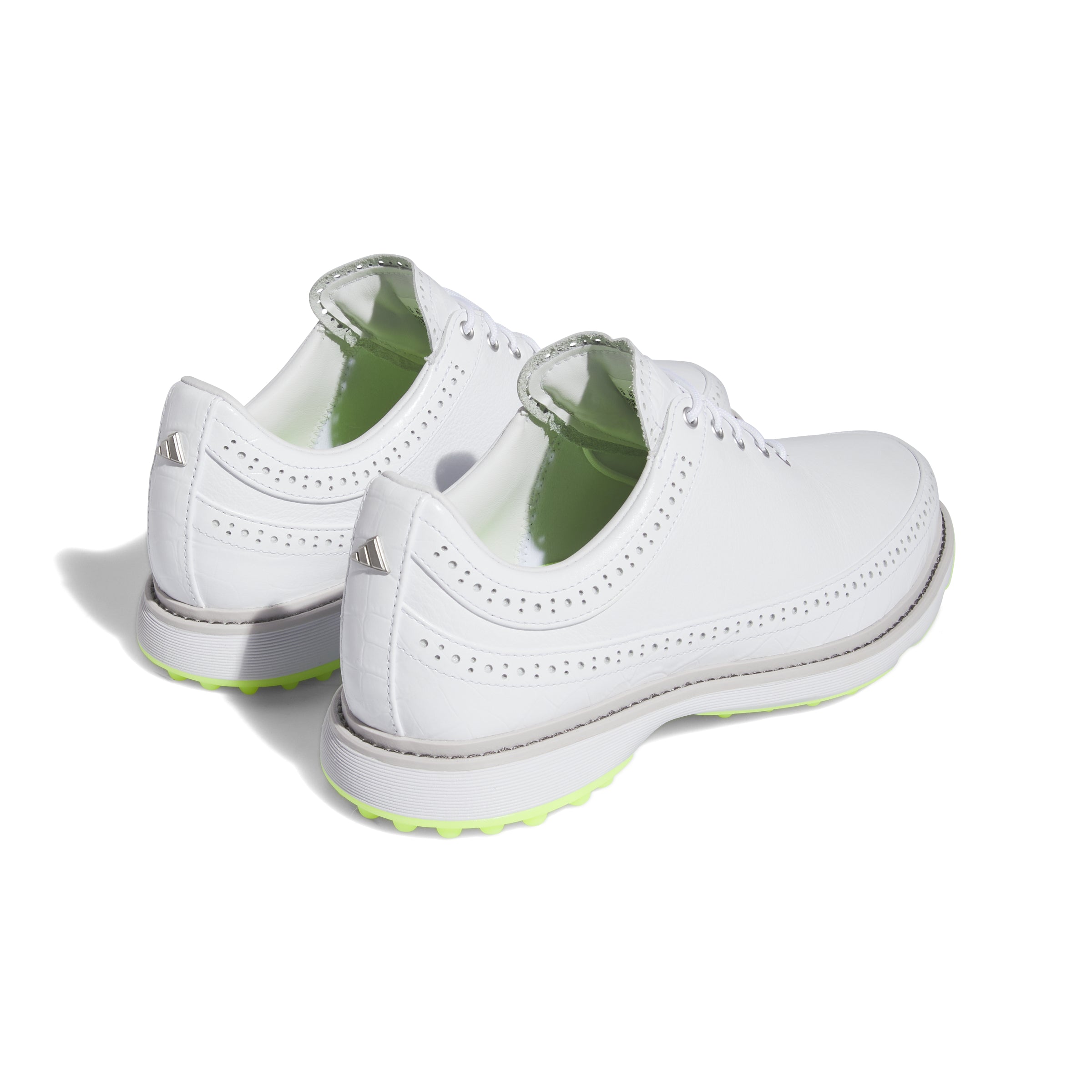 adidas MC80 Spikeless Golf Shoes - White/Lucid Lemon