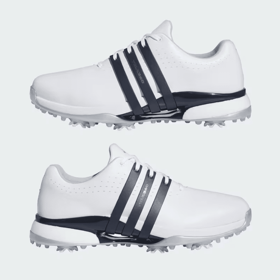 Adidas Tour360 24 Golf Shoes - White/Navy