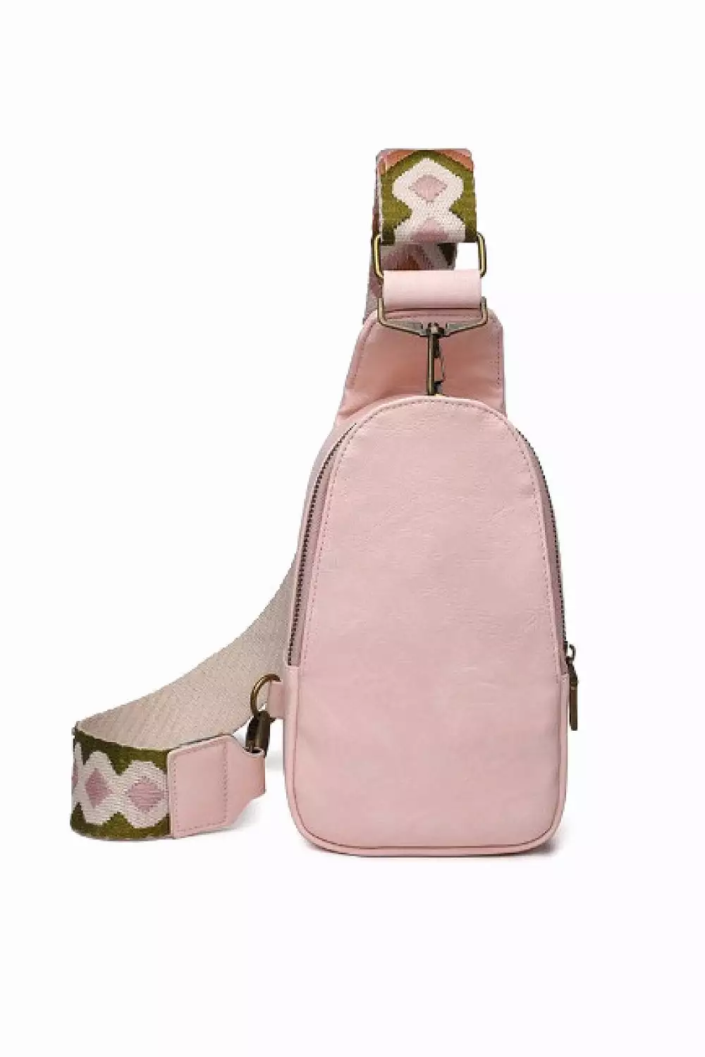 Adjustable Strap PU Leather Sling Bag