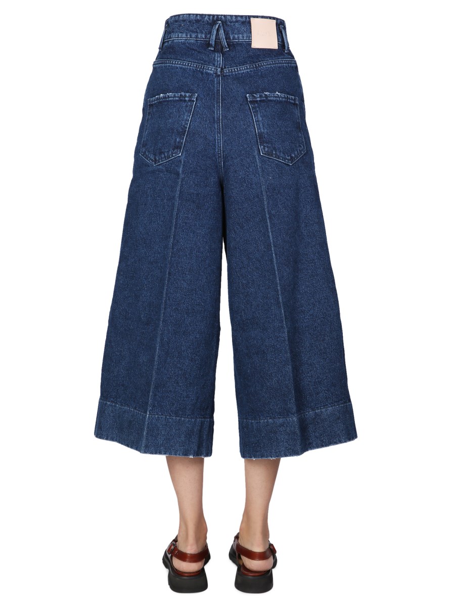 ALYSI      JEANS WIDE LEG IN DENIM DI COTONE