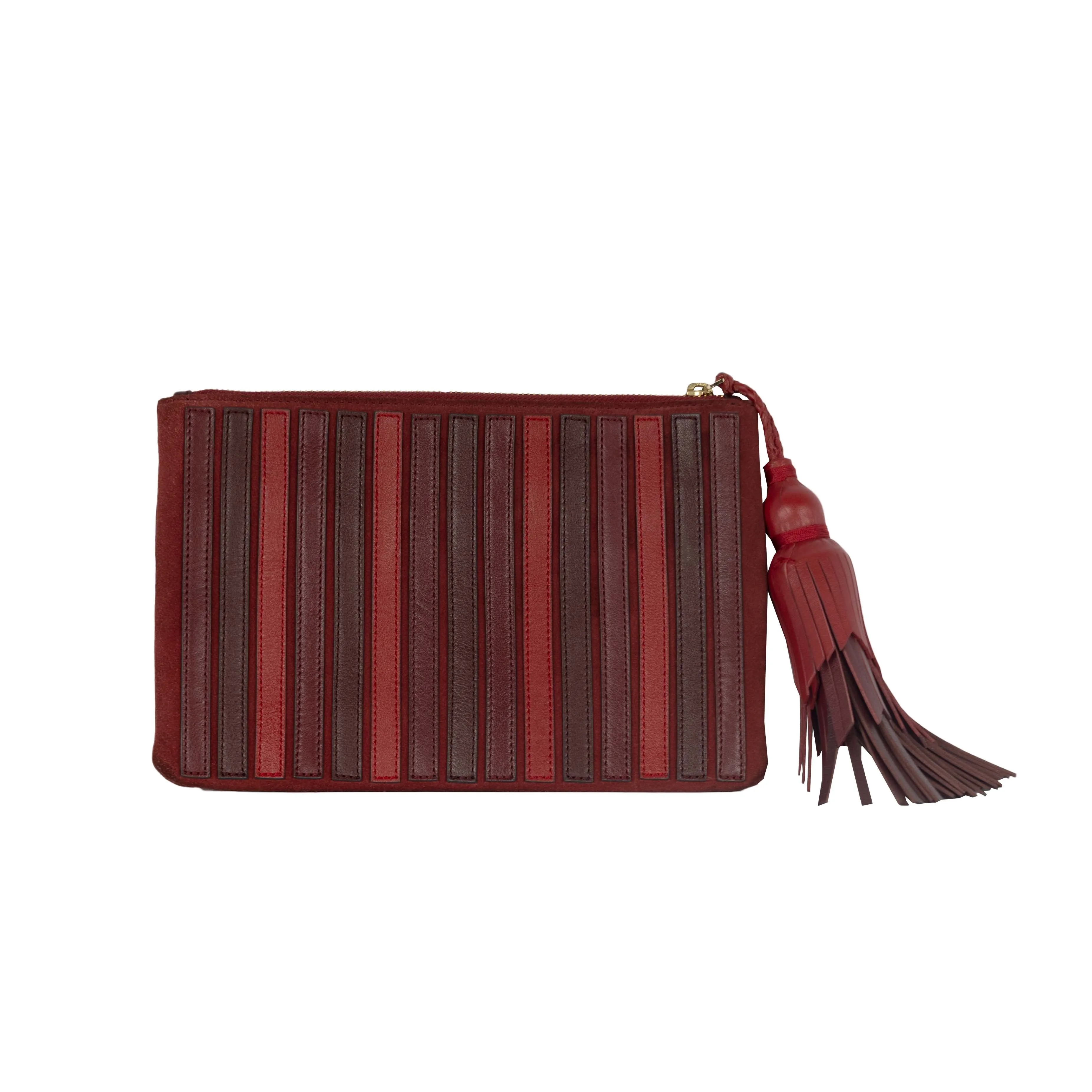 Anya Hindmarch Red Stripe Clutch - '10s