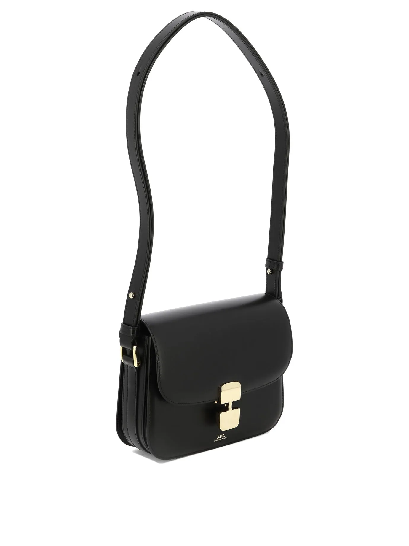 A.P.C. Grace Small Women's Black Leather Crossbody Bag - Fall/Winter 2024