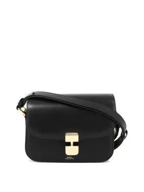 A.P.C. Grace Small Women's Black Leather Crossbody Bag - Fall/Winter 2024