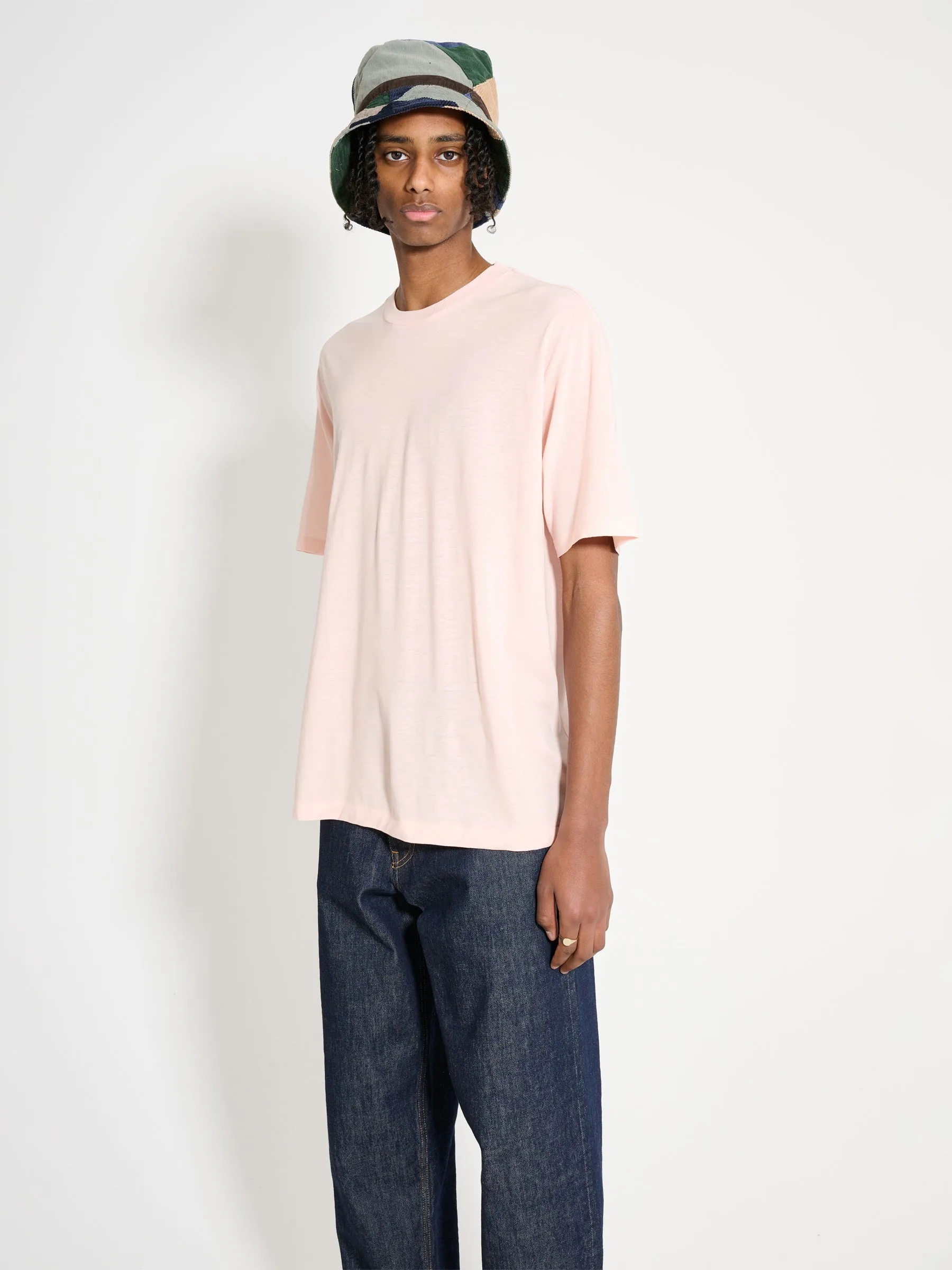 Auralee Super Soft Wool Jersey Tee Light Pink