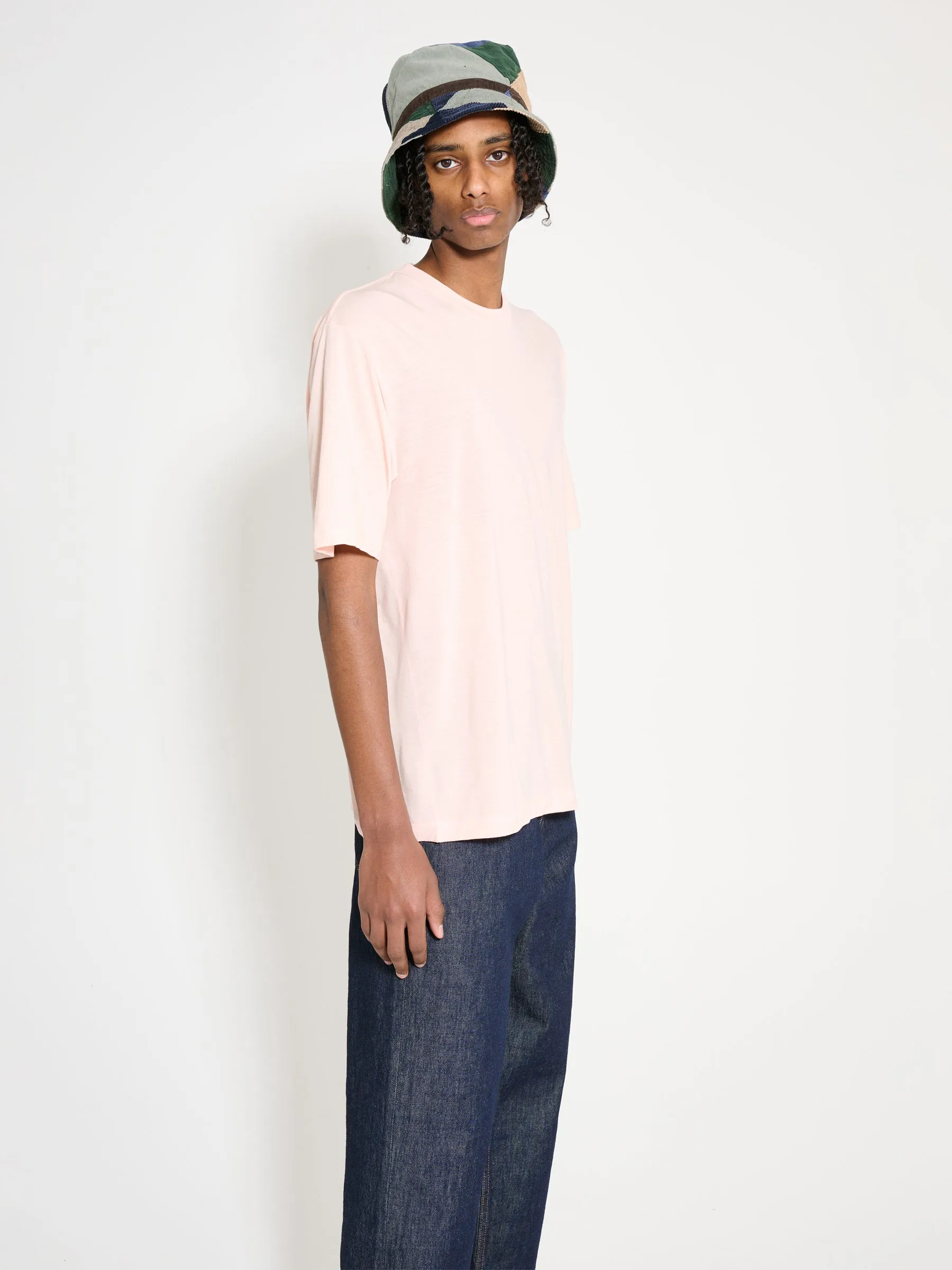 Auralee Super Soft Wool Jersey Tee Light Pink