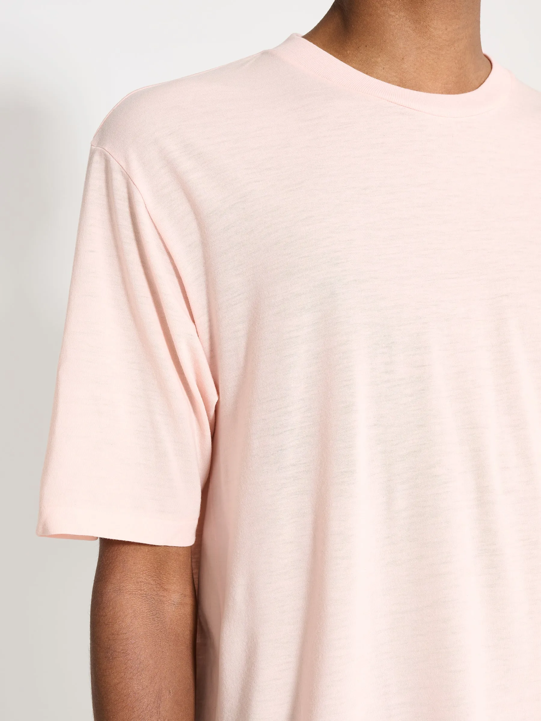 Auralee Super Soft Wool Jersey Tee Light Pink