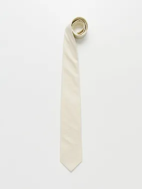 Auralee Washed Finx Twill Tie Light Yellow