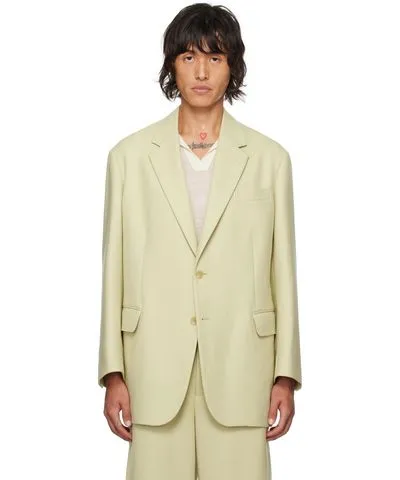 AURALEE Yellow Light Melton Blazer