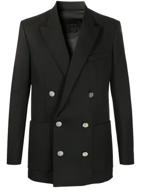 BALMAIN Classic Black Men's Marine Jacket