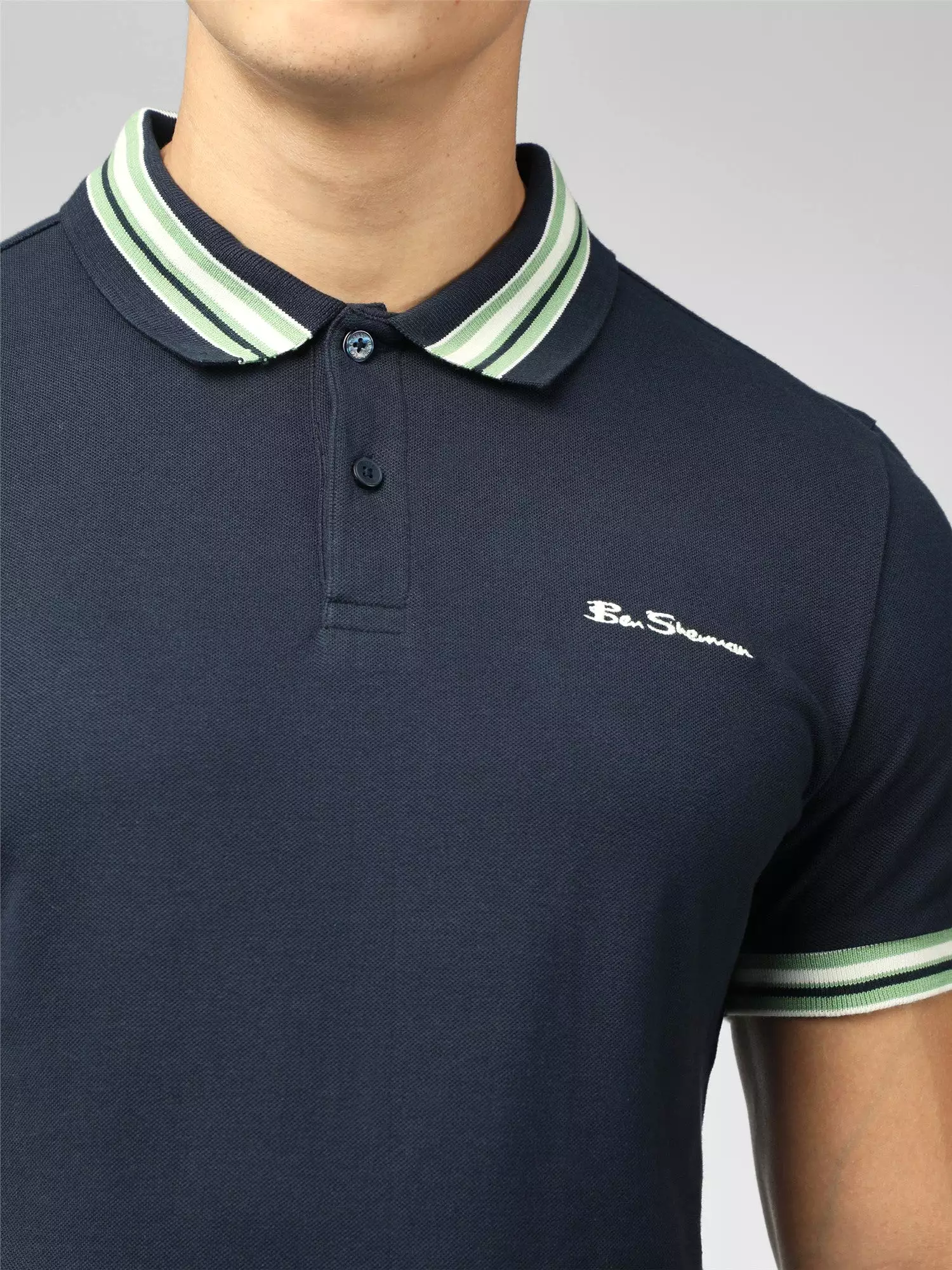 Ben Sherman Mens 'House Collar' Pique Polo Shirt