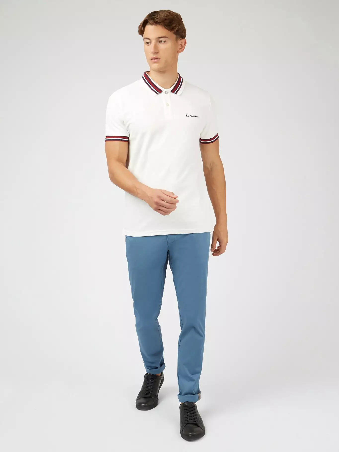 Ben Sherman Mens 'House Collar' Pique Polo Shirt