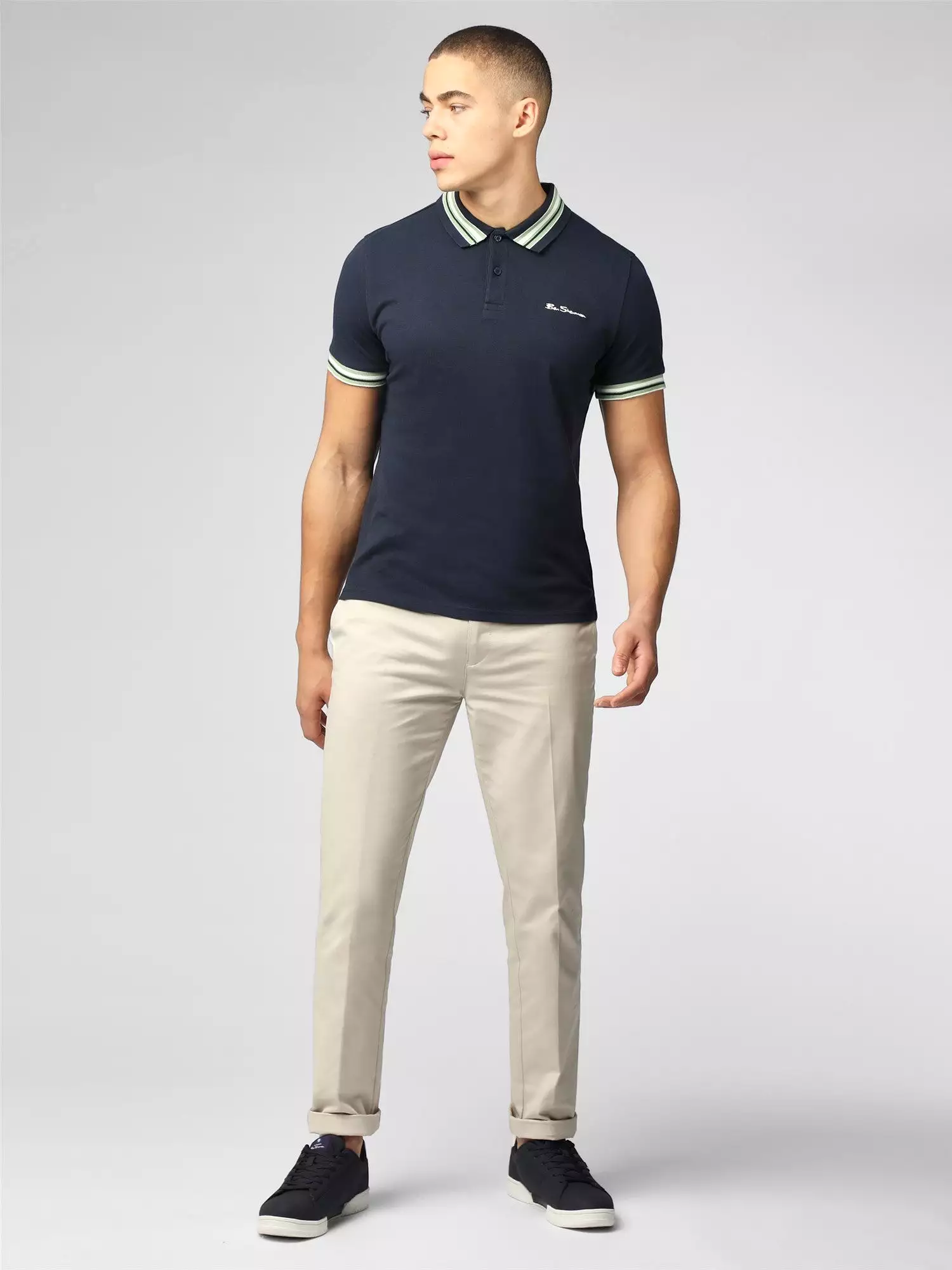 Ben Sherman Mens 'House Collar' Pique Polo Shirt