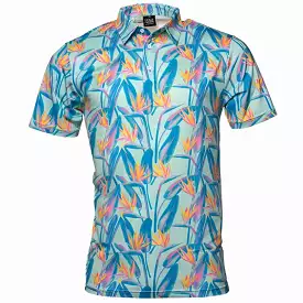 Birds of Paradise Cool Tech Performance Golf Polo