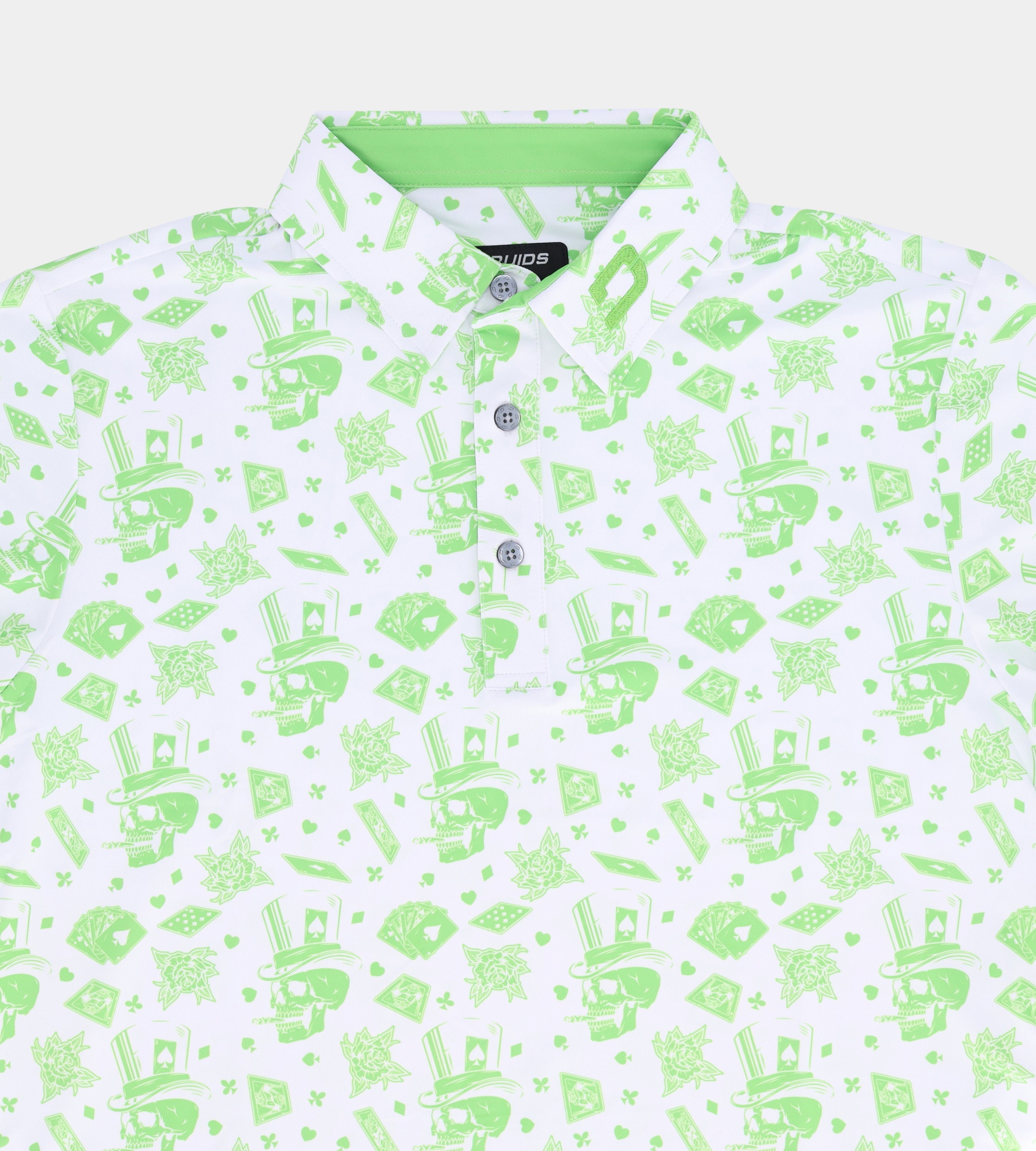 BLACKJACK POLO - WHITE / LIME