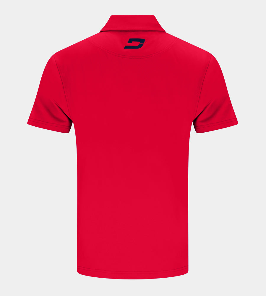 BLOCK PIQUE POLO - RED