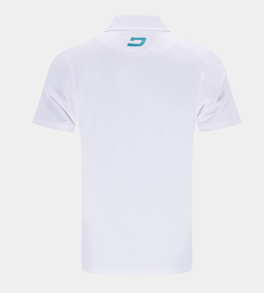 BLOCK PIQUE POLO - WHITE