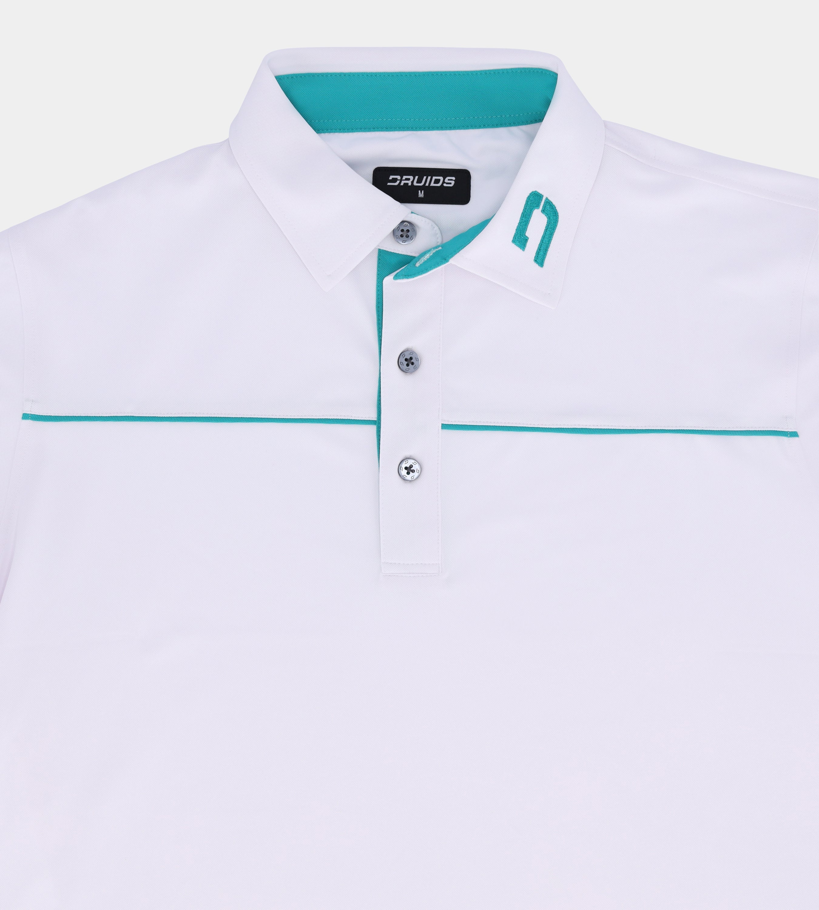 BLOCK PIQUE POLO - WHITE