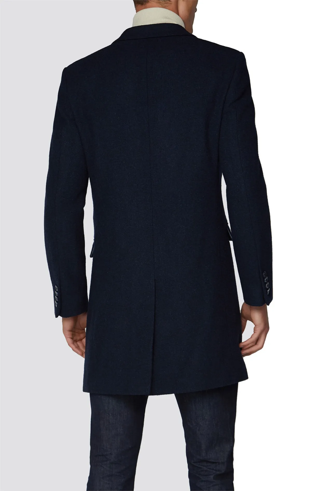 Blue Texture Overcoat