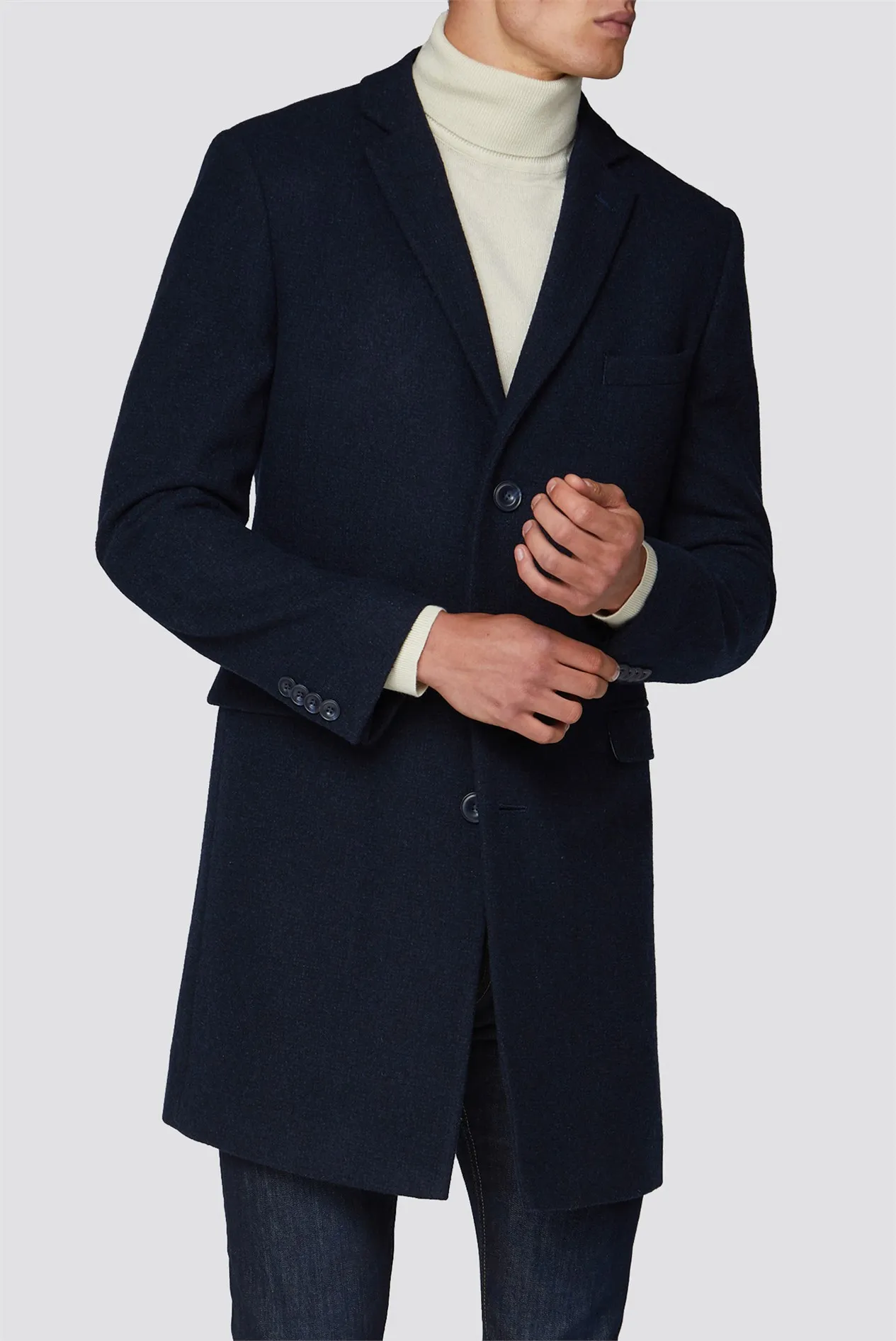 Blue Texture Overcoat