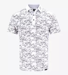 CAMO POLO WHITE