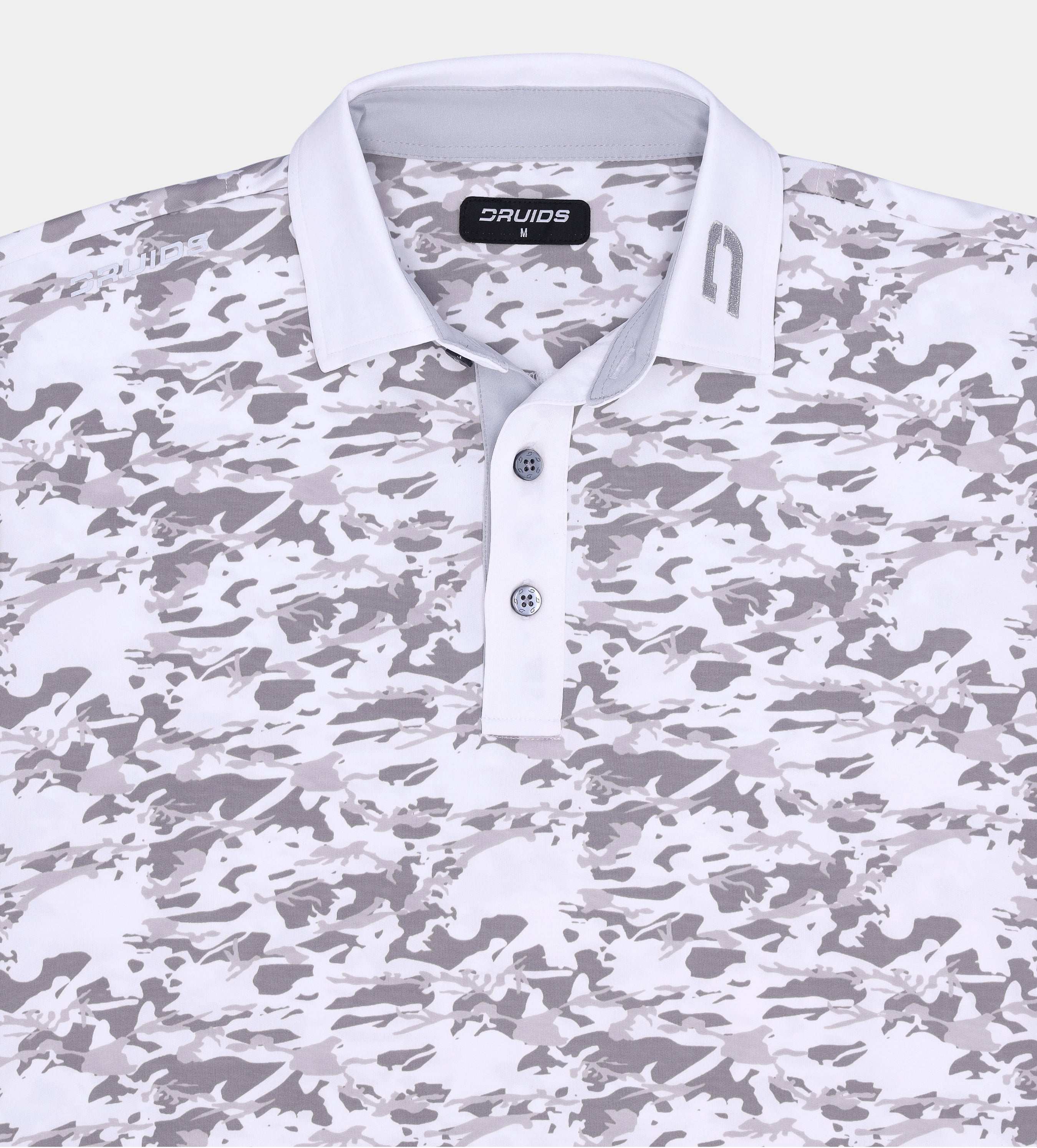 CAMO POLO WHITE