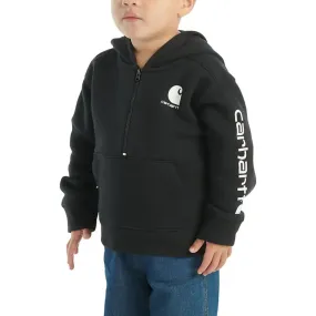 Carhartt Boys Half-Zip Sweatshirt | Black | Outerwear