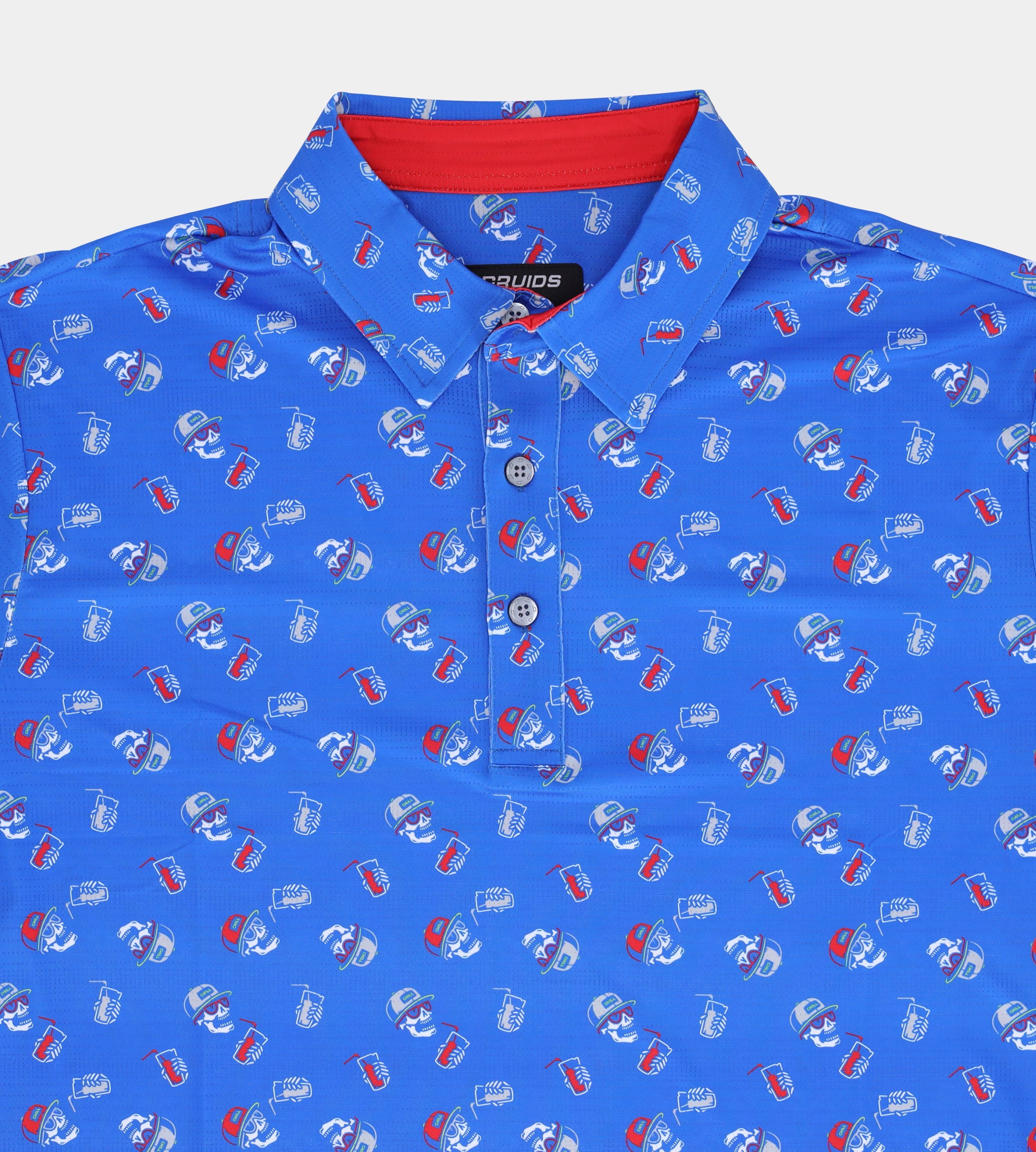 CHILL SKULLS POLO - BLUE