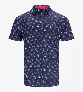 CHILL SKULLS POLO - NAVY