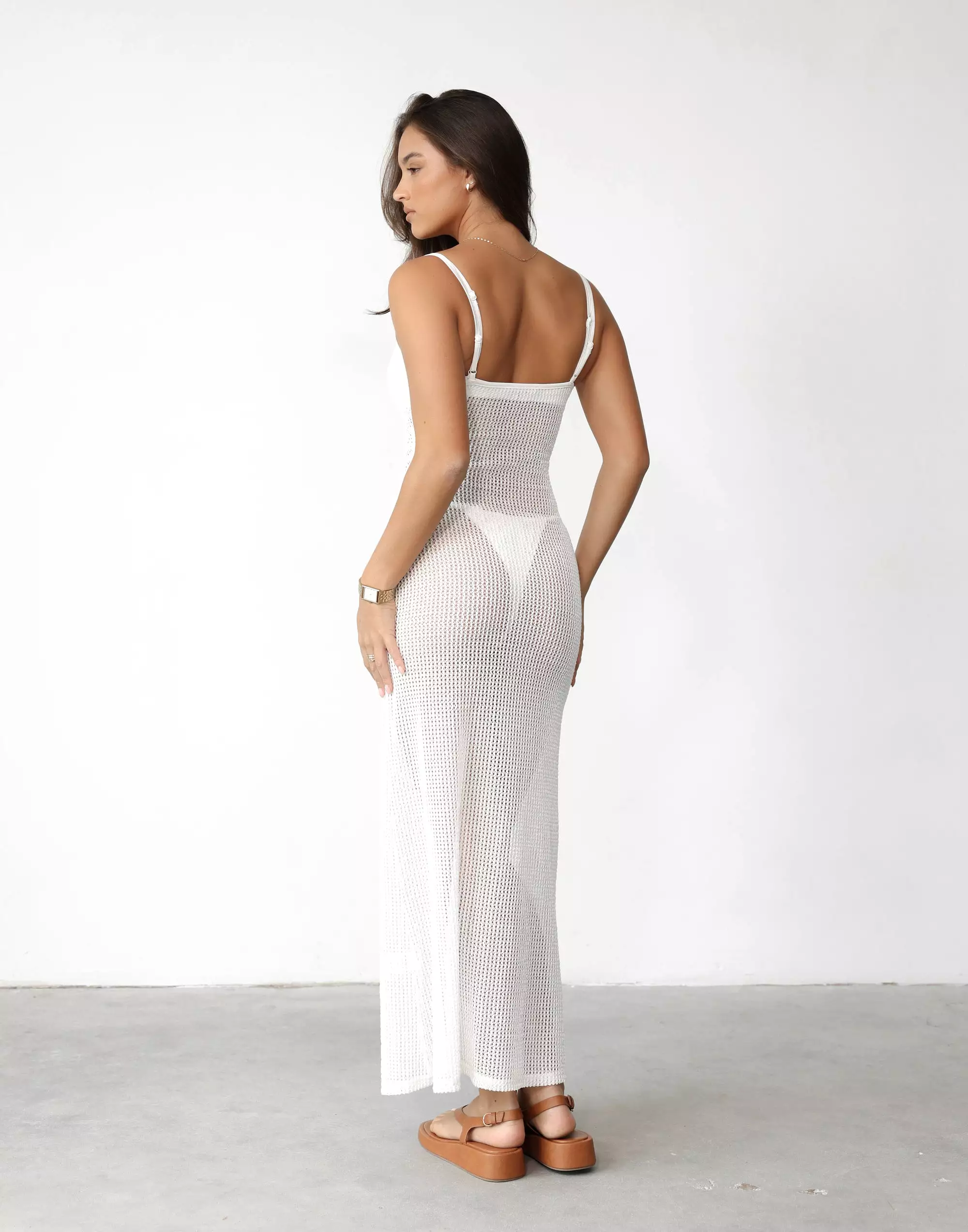 Claira Maxi Dress (White)