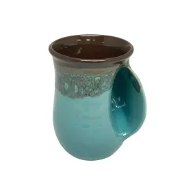 Clay in Motion - Handwarmer Mug - Right Handed (Ocean Tide) #19OT