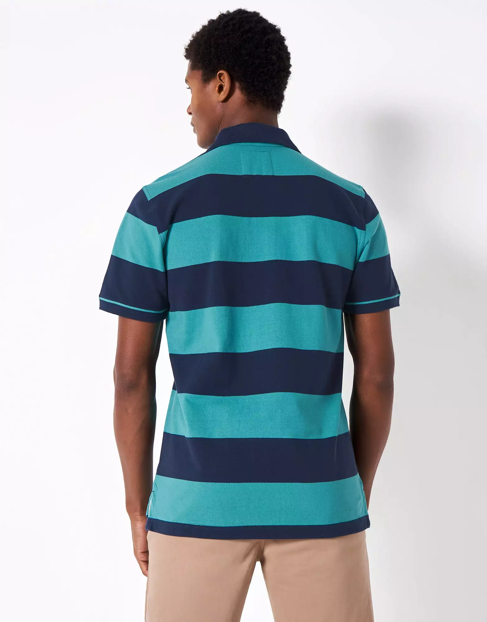 Crew Clothing Mens Heritage Stripe Polo Shirt