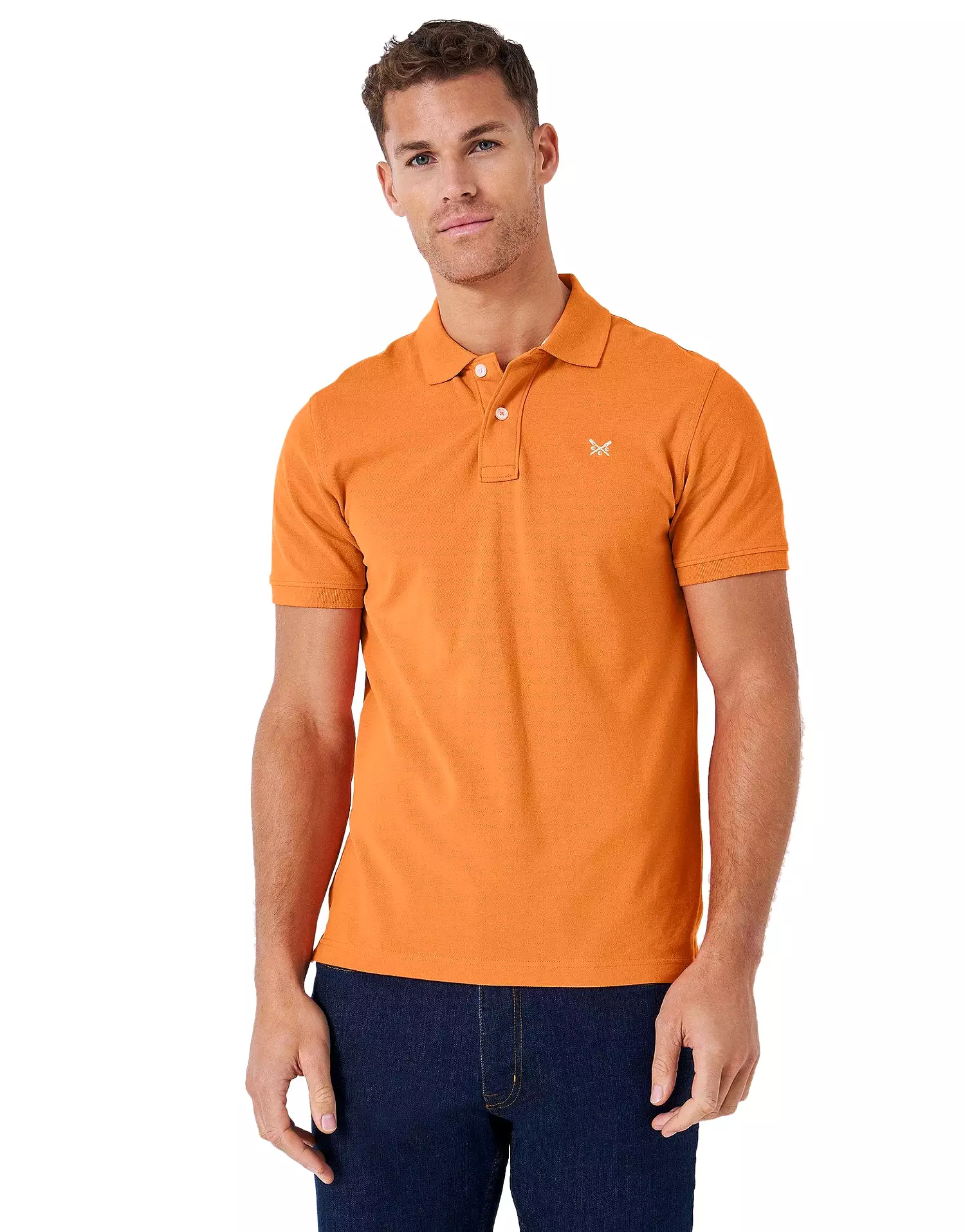 Crew Clothing Mens Pique Polo Shirt 'Classic Pique Polo' - Short Sleeved