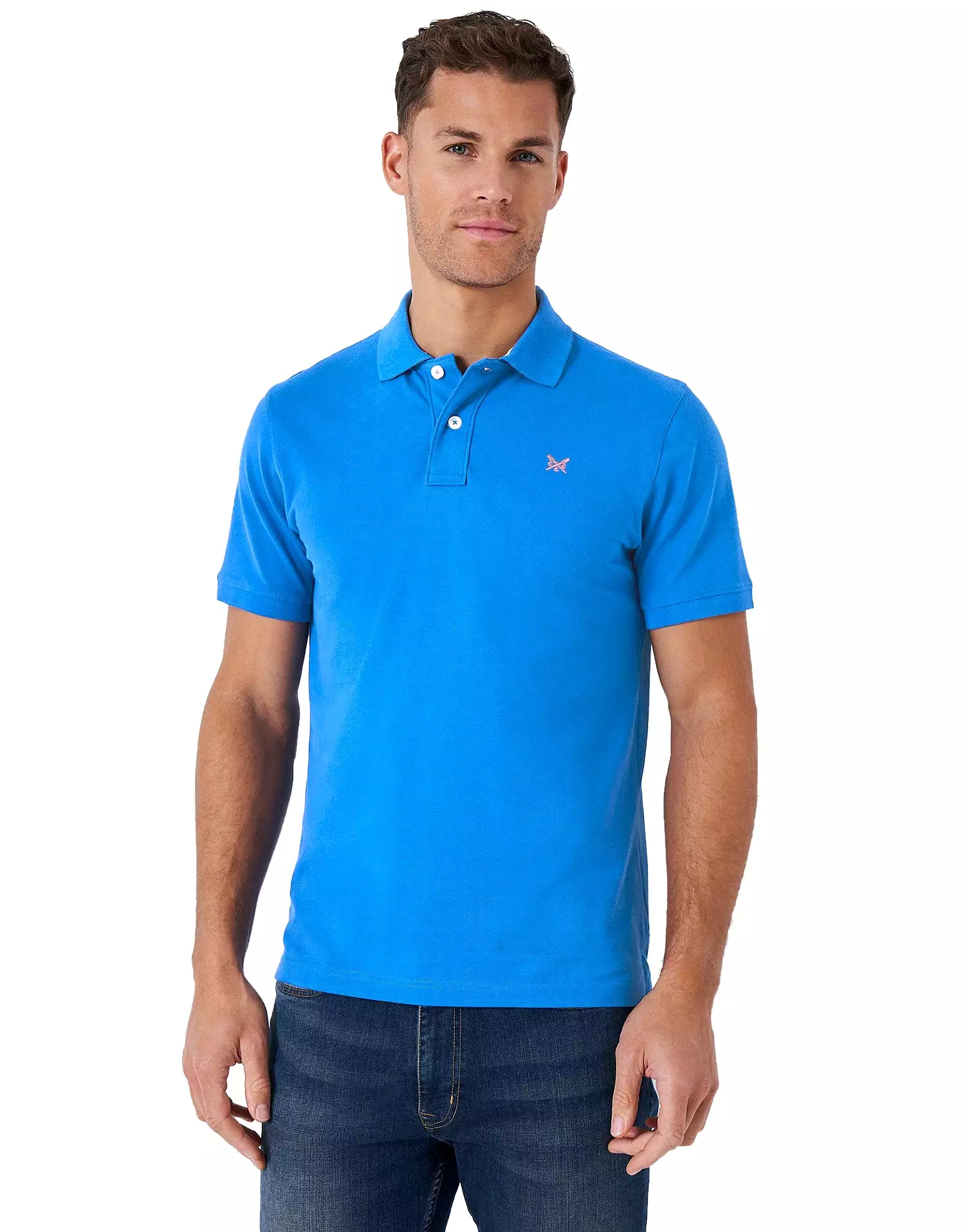 Crew Clothing Mens Pique Polo Shirt 'Classic Pique Polo' - Short Sleeved