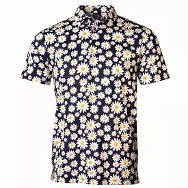 Daisy Flower Cool Tech Performance Golf Polo