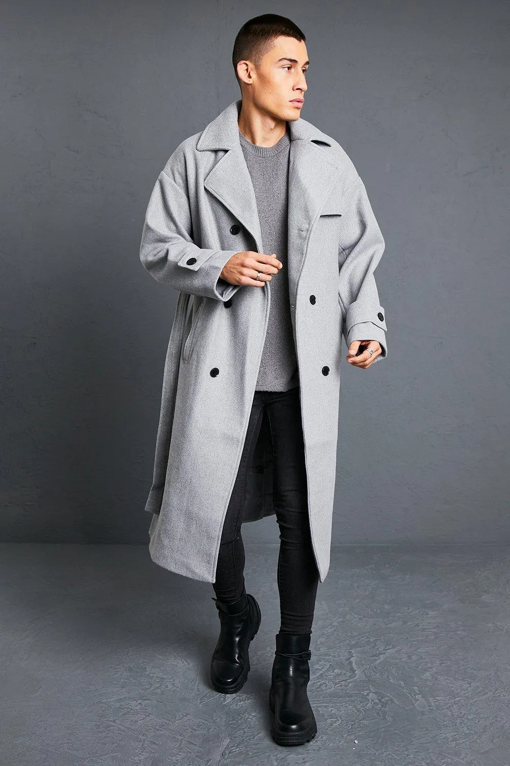 Double Breasted Storm Flap Trench Overcoat