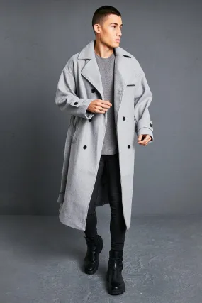 Double Breasted Storm Flap Trench Overcoat