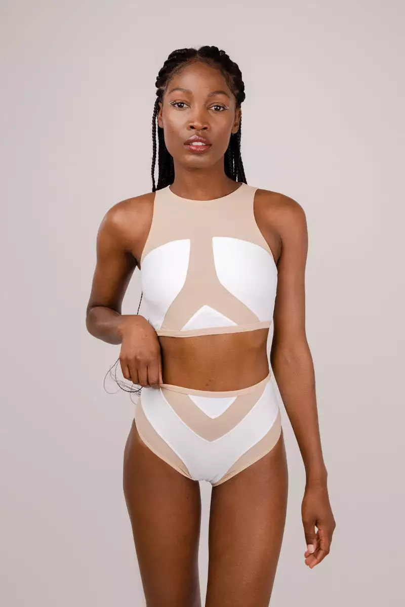 FANNA Shark Top - White/Beige