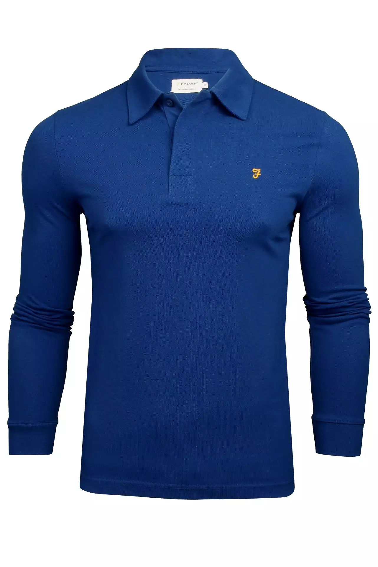 Farah Mens 'Haslam' Slim Fit Long Sleeve Polo Shirt