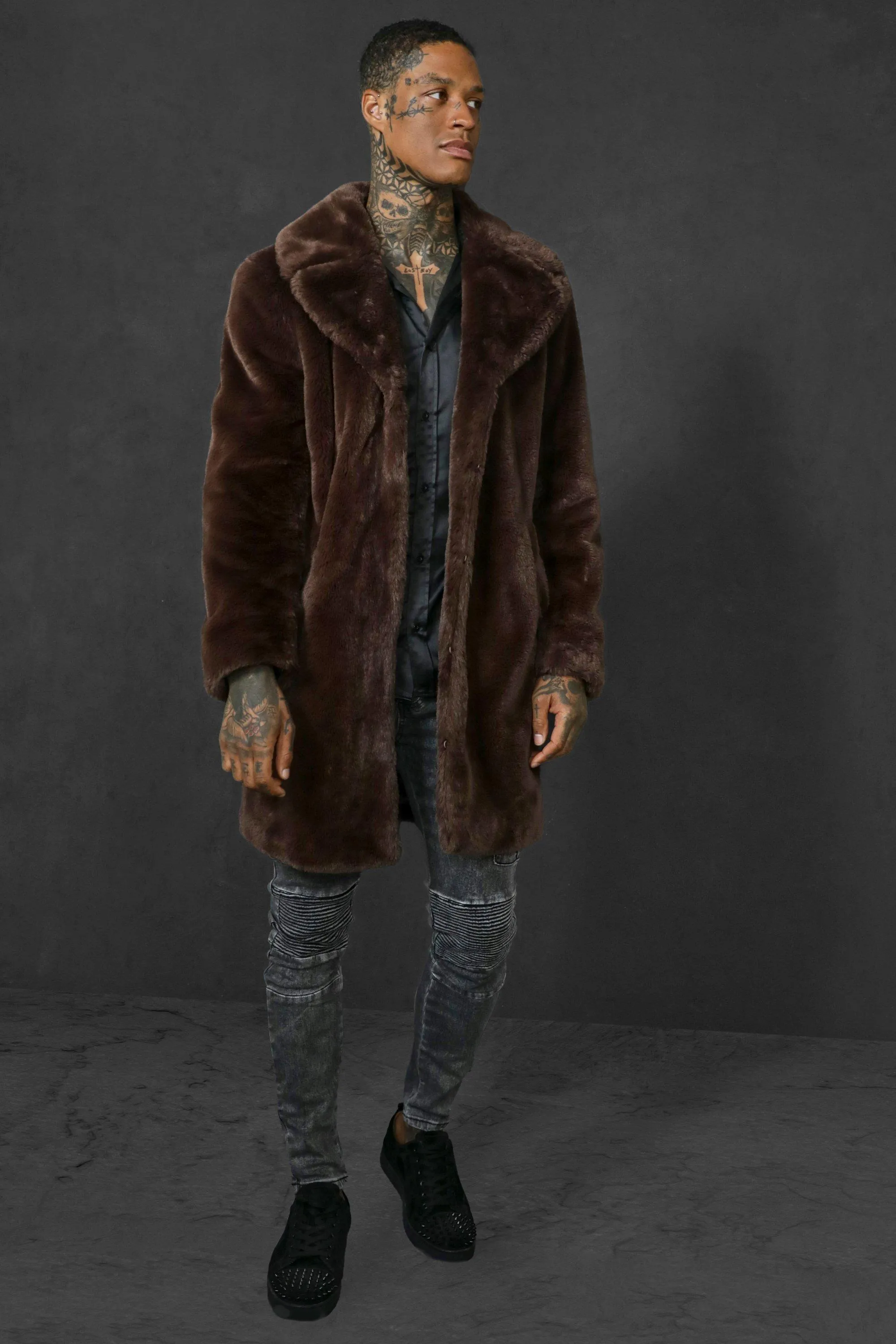 Faux Fur Overcoat