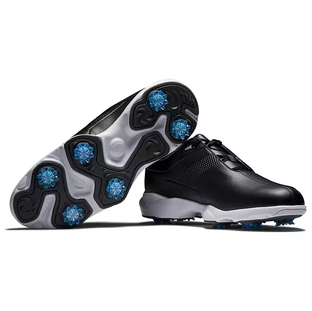 Footjoy Men's eComfort Spiked Golf Shoe Black/White/Blue 57700