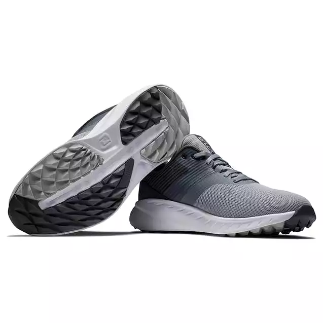 Footjoy Men's Flex Spikeless Golf Shoe - Grey/Chl/Wht