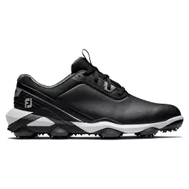 FootJoy Men's Tour Alpha Cleated Laced Golf Shoe - Black/White/Silver