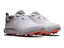 Footjoy Women's eComfort Spiked Golf Shoe White/Gray/LtGray 98640